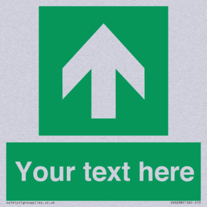 Safe condition Custom arrow up sign